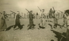 1936 - Palestinian farmers on drill detail